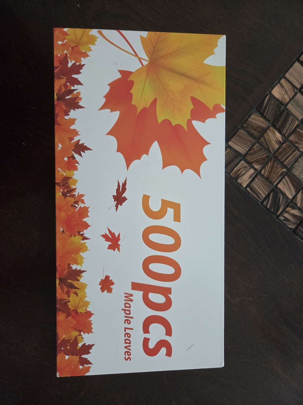 Autumn Maple Leaves Table Scatter - Orange Fall Decor (Brand Unspecified)